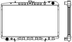 Радиатор, охлаждение двигателя SAKURA  Automotive 1341-0210