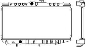 Радиатор, охлаждение двигателя SAKURA  Automotive 1460-0110