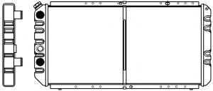 Радиатор, охлаждение двигателя SAKURA  Automotive 1631-0205