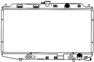 Радиатор, охлаждение двигателя SAKURA  Automotive 2072-1002