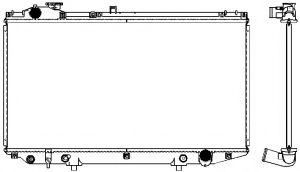 Радиатор, охлаждение двигателя SAKURA  Automotive 2461-1006