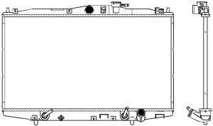 Радиатор, охлаждение двигателя SAKURA  Automotive 3211-1003