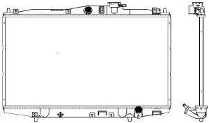 Радиатор, охлаждение двигателя SAKURA  Automotive 3211-1024