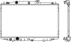 Радиатор, охлаждение двигателя SAKURA  Automotive 3211-1039