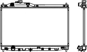Радиатор, охлаждение двигателя SAKURA  Automotive 3211-1043