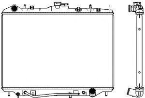 Радиатор, охлаждение двигателя SAKURA  Automotive 3241-1002
