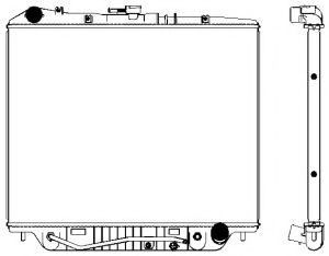 Радиатор, охлаждение двигателя SAKURA  Automotive 3241-1008