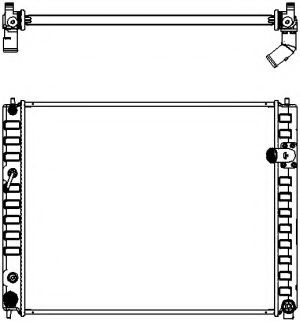 Радиатор, охлаждение двигателя SAKURA  Automotive 3251-8501