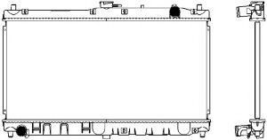 Радиатор, охлаждение двигателя SAKURA  Automotive 3301-1022