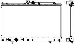 Радиатор, охлаждение двигателя SAKURA  Automotive 3321-1021