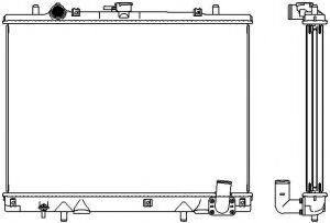 Радиатор, охлаждение двигателя SAKURA  Automotive 3322-1002
