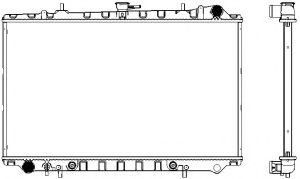 Радиатор, охлаждение двигателя SAKURA  Automotive 3341-1008