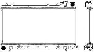 Радиатор, охлаждение двигателя SAKURA  Automotive 3421-1013