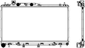 Радиатор, охлаждение двигателя SAKURA  Automotive 3421-8504