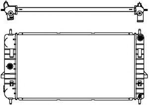 Радиатор, охлаждение двигателя SAKURA  Automotive 3571-1009