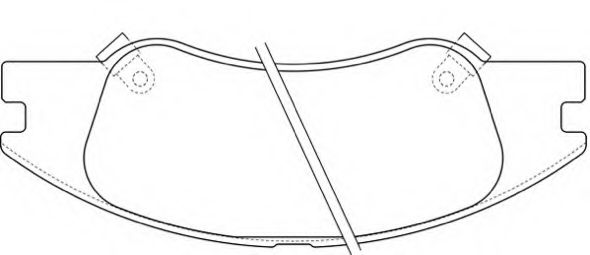 Комплект тормозных колодок, дисковый тормоз ASVA AKD-0060