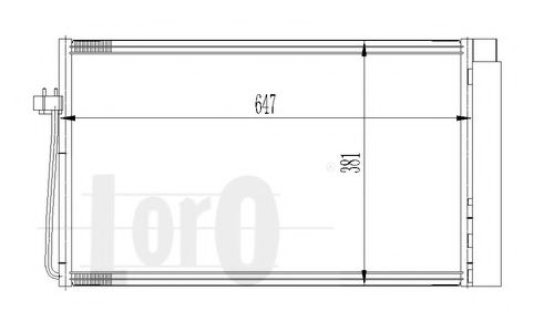 Конденсатор, кондиционер LORO 004-016-0025