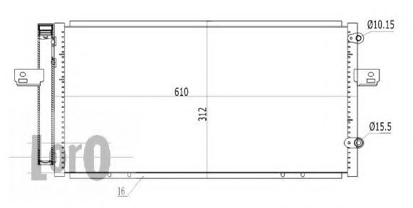 Конденсатор, кондиционер LORO 043-016-0003
