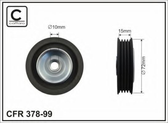 Паразитный / ведущий ролик, поликлиновой ремень CAFFARO 378-99
