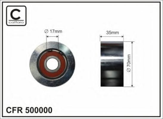 Паразитный / ведущий ролик, поликлиновой ремень CAFFARO 500000