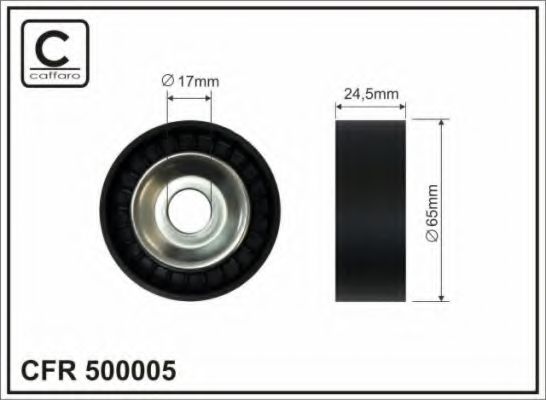 Натяжной ролик, поликлиновой  ремень CAFFARO 500005