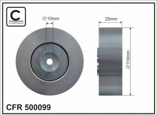 Паразитный / ведущий ролик, поликлиновой ремень CAFFARO 500099