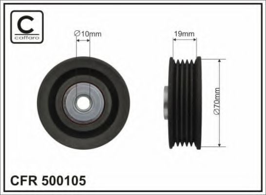 Паразитный / ведущий ролик, поликлиновой ремень CAFFARO 500105