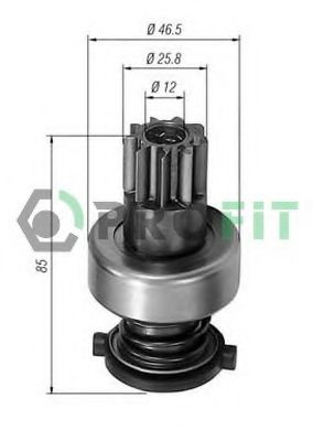 Привод с механизмом свободного хода, стартер PROFIT 1910-8240