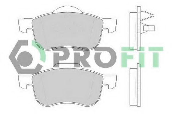 Комплект тормозных колодок, дисковый тормоз PROFIT 5000-1382 C