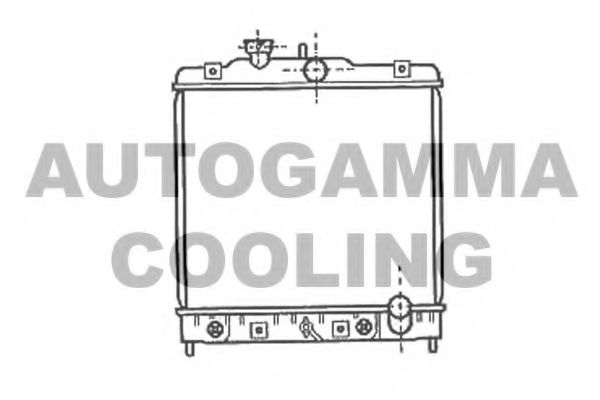 Радиатор, охлаждение двигателя AUTOGAMMA 102107