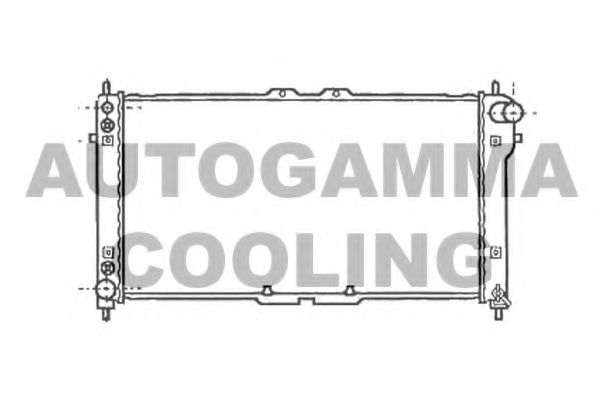 Радиатор, охлаждение двигателя AUTOGAMMA 102141