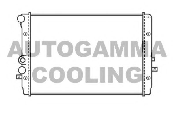 Радиатор, охлаждение двигателя AUTOGAMMA 103365