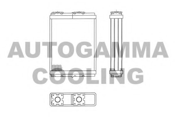 Теплообменник, отопление салона AUTOGAMMA 103510