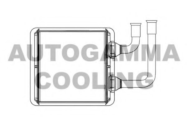 Теплообменник, отопление салона AUTOGAMMA 103722