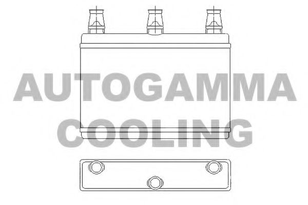 Теплообменник, отопление салона AUTOGAMMA 103896