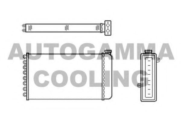 Теплообменник, отопление салона AUTOGAMMA 103995