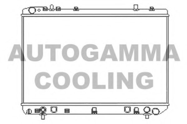 Радиатор, охлаждение двигателя AUTOGAMMA 104159