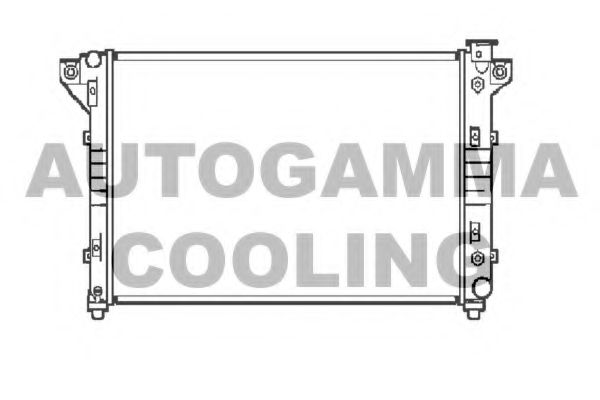 Радиатор, охлаждение двигателя AUTOGAMMA 104259