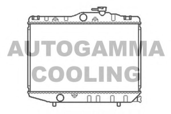 Радиатор, охлаждение двигателя AUTOGAMMA 104746