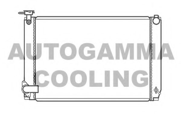 Радиатор, охлаждение двигателя AUTOGAMMA 105163