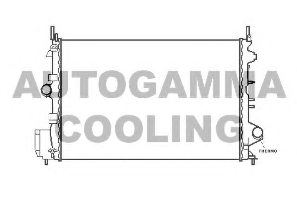 Радиатор, охлаждение двигателя AUTOGAMMA 105434
