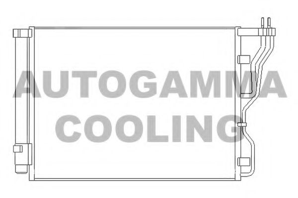 Конденсатор, кондиционер AUTOGAMMA 105855