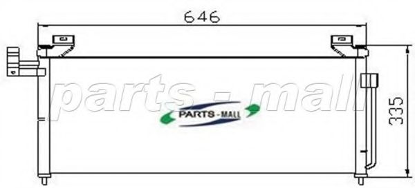 Конденсатор, кондиционер PARTS-MALL PXNCH-003
