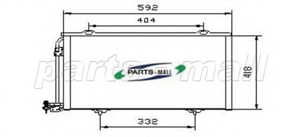 Конденсатор, кондиционер PARTS-MALL PXNCR-008