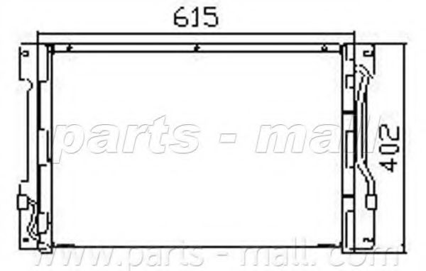 Конденсатор, кондиционер PARTS-MALL PXNCX-082U