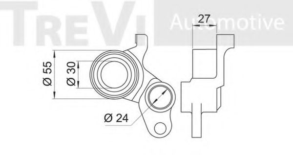 Натяжной ролик, ремень ГРМ BERTOLOTTI 57332