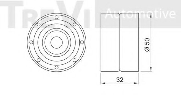 Паразитный / Ведущий ролик, зубчатый ремень FI. DI. FI10130