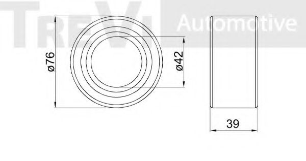 Комплект подшипника ступицы колеса INA 713626740