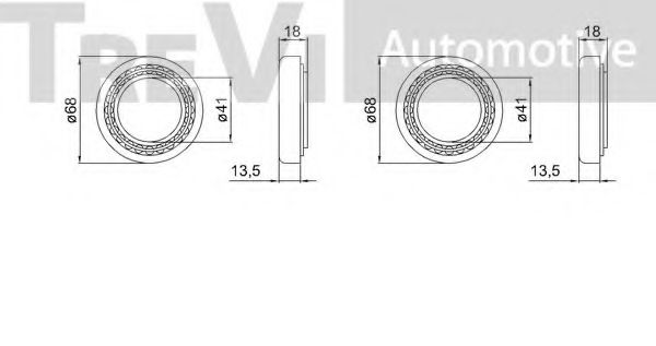 Комплект подшипника ступицы колеса RUVILLE 7714