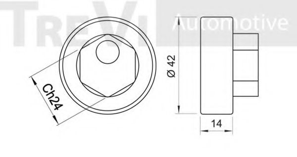 Натяжной ролик, ремень ГРМ FEBI BILSTEIN 11268
